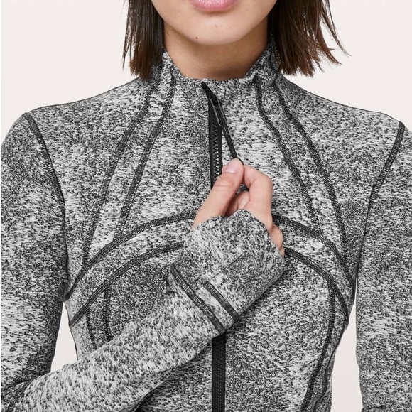 Lululemon Define Jacket Spray Jaquard White/Black - Picture 3 of 7